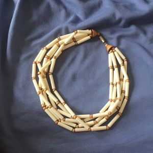 Beaded choker necklace.